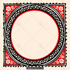حاشیه دایره تذهیب