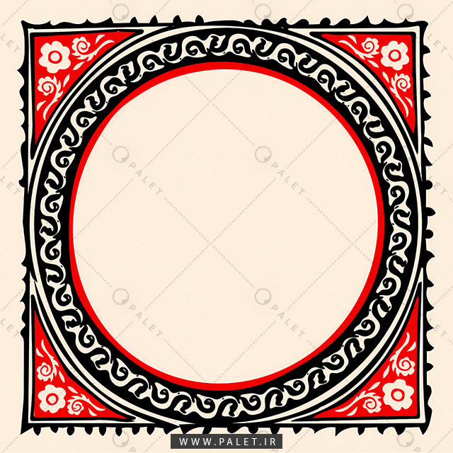 حاشیه دایره تذهیب
