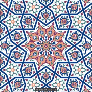طرح اسلیمی با تم روشن