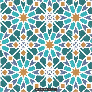 طرح اسلیمی و جذاب کاشی‌کاری