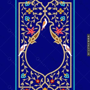 طرح اسلیمی گل و پرنده