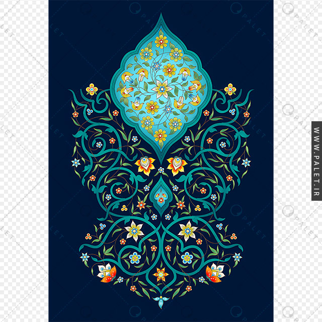 تصویر جذاب شمسه تذهیب