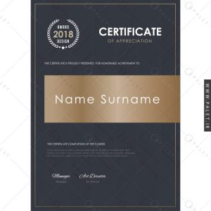 قالب گواهینامه مدرن و زیبا