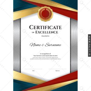 قالب EPS سرتیفیکیت تجاری و مدرن