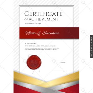 قالب مدرک مهارتی شیک