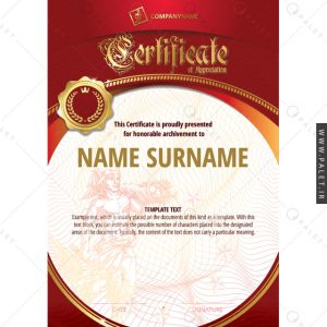 وکتور طرح خام سرتیفیکیت