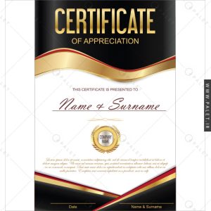 قالب سرتیفیکیت شیک و رسمی