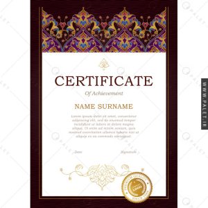 وکتور قالب اسلیمی لوح تقدیر
