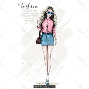 دانلود مدل زن جوان با استایل شیک