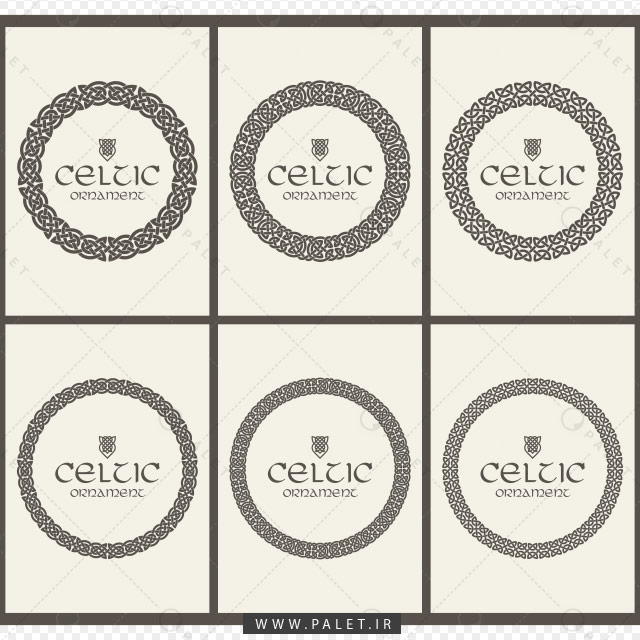 قاب دایره و تزئینی سلتیک