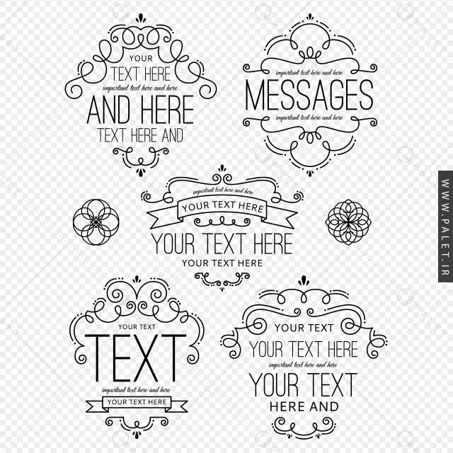 وکتور حاشیه‌های تزئینی