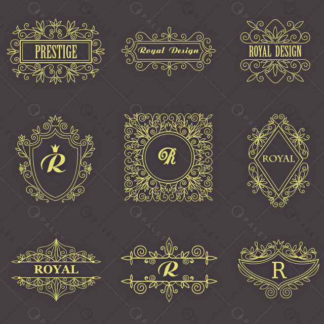 وکتور لایه‌باز فریم‌های سلطنتی