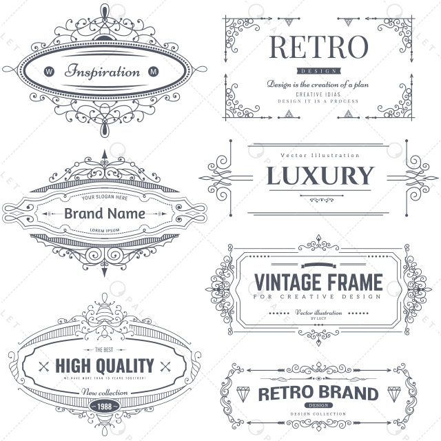 قالب‌های لایه باز کادر و حاشیه