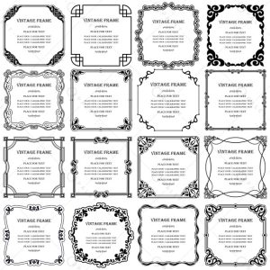 مجموعه قاب‌های تزئینی جذاب