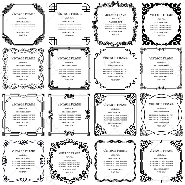 مجموعه قاب‌های تزئینی جذاب