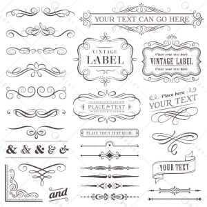 مجموعه حاشیه خطی و عناصر تزئینی