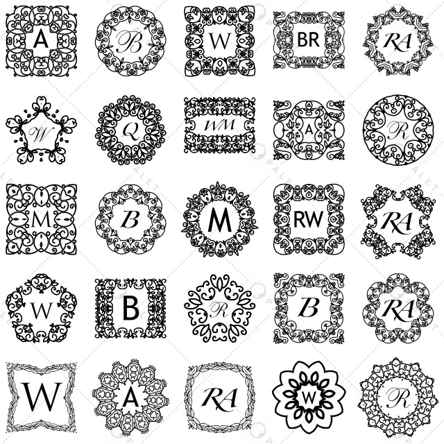 طرح‌های لایه باز و متنوع مونوگرام