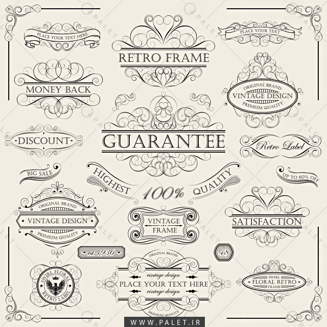 انواع کادر و حاشیه با سبک باروک