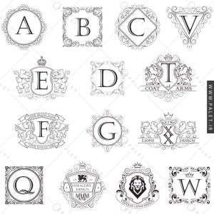 مجموعه کلاسیک قالب مونوگرام سلطنتی