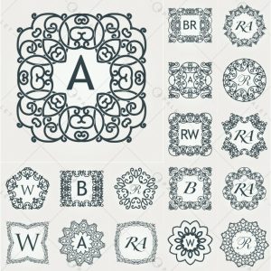 دانلود طرح‌های قدیمی مونوگرام