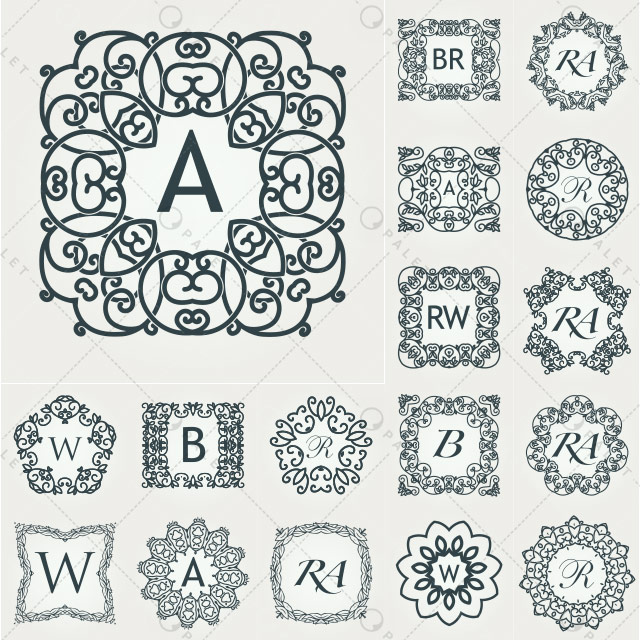 دانلود طرح‌های قدیمی مونوگرام