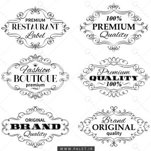 مجموعه رایگان عناصر طراحی و خوشنویسی