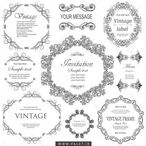 قاب‌ها رایگان حاشیه‌دار با استایل کلاسیک و ظریف