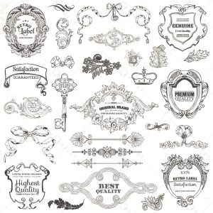 مجموعه رایگان قاب و حاشیه تزئینی وینتیج