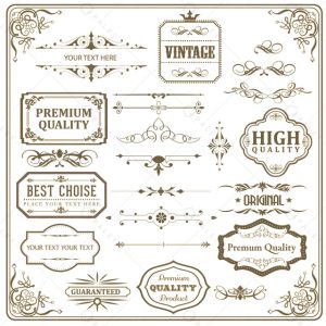 وکتور لایه‌باز و رایگان قاب‌های تزئینی