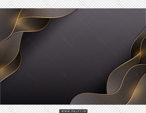 پس زمینه ابسترکت مشکی با طرح موج