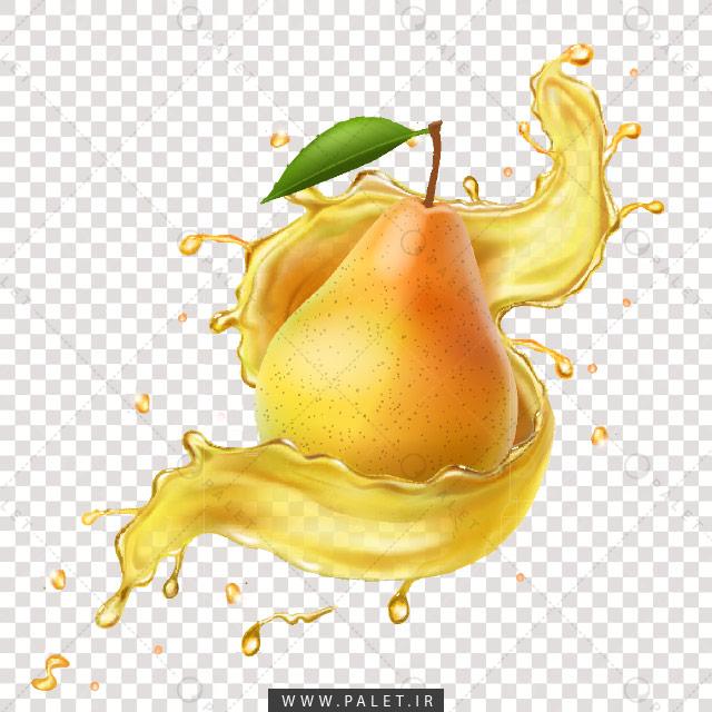وکتور لایه باز اسپلش گلابی