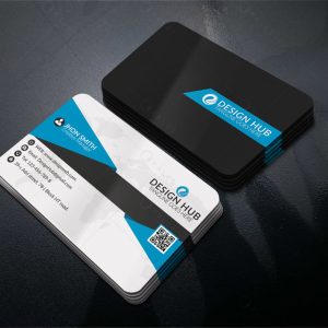 کارت ویزیت دورو با تم رنگی شرکتی لوکس