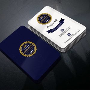 کارت ویزیت مدیریتی با لوگوی رسمی طلایی