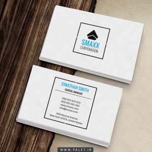 کارت ویزیت مینیمال شرکتی سفید